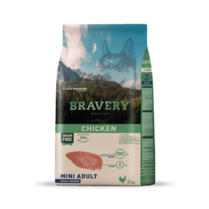BRAVERY PERRO MINI ADULTO DE POLLO 2 KILOS